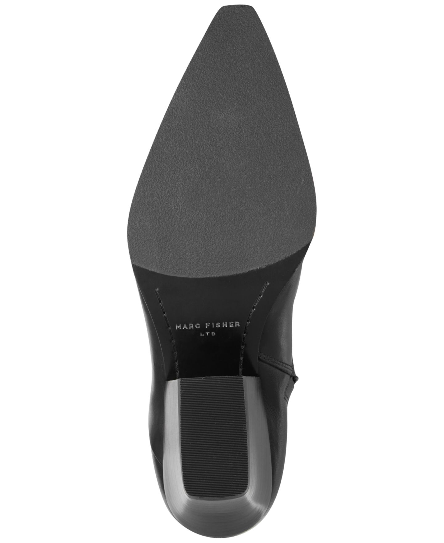 Женские ботинки Marc Fisher LTD Tarel Western Block Heel Dress Booties, цвет: Чёрный кожаный — фото 5