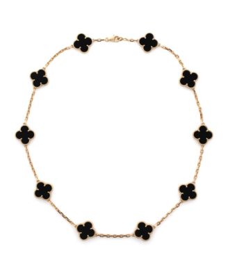 Pre-Owned Van Cleef and Arpels Vintage Alhambra 10 Motifs Necklace