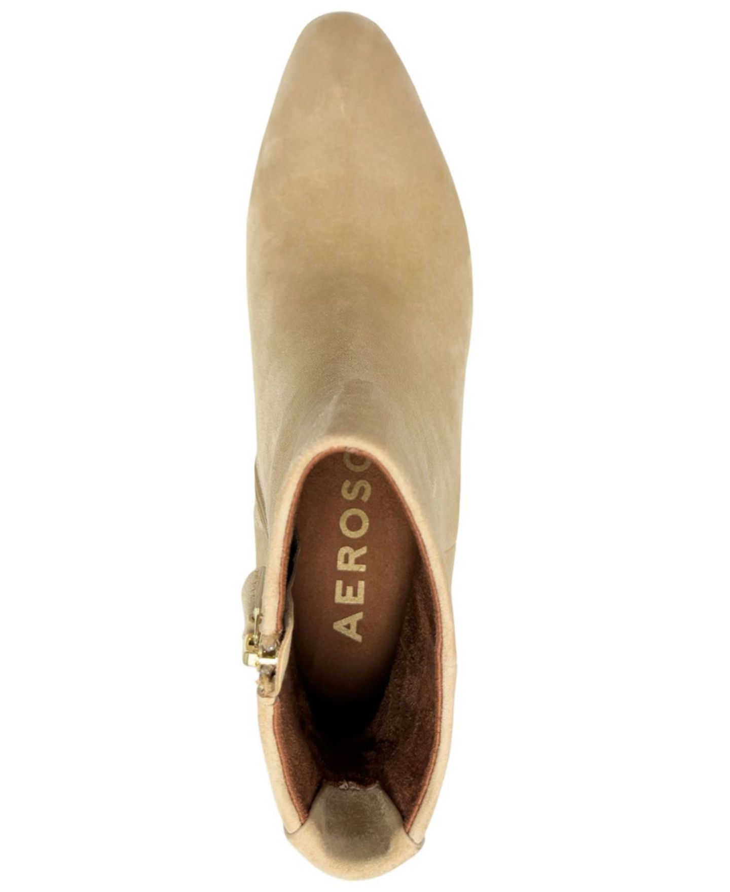 Женские ботинки Aerosoles Mari Block Heel Dress Booties, цвет: Верблюжий замшевый — фото 4