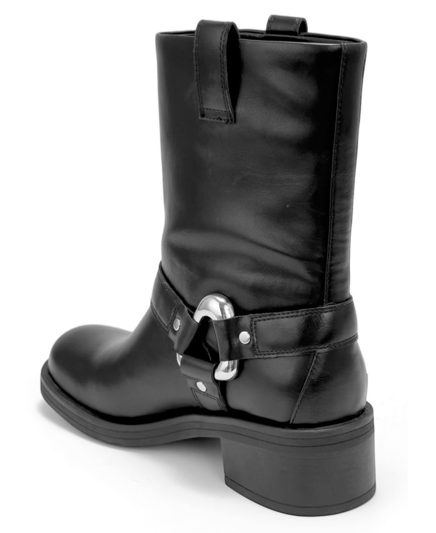 Женские ботинки Aerosoles Molto Moto Platform Booties, цвет: Чёрная искусственная кожа — фото 6