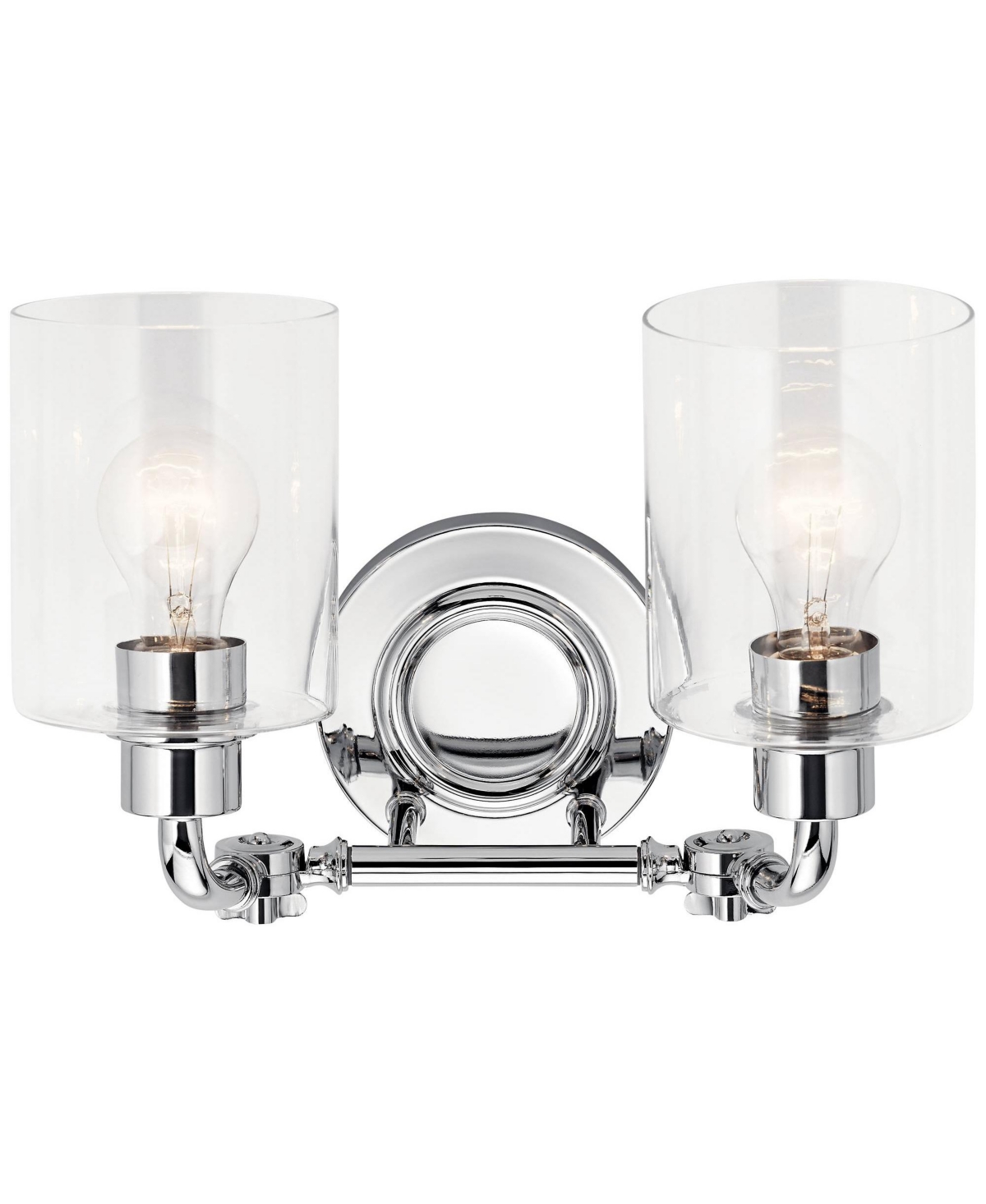 Kichler Gunnison 9 3/4" High Chrome 2-Light Wall Sconce