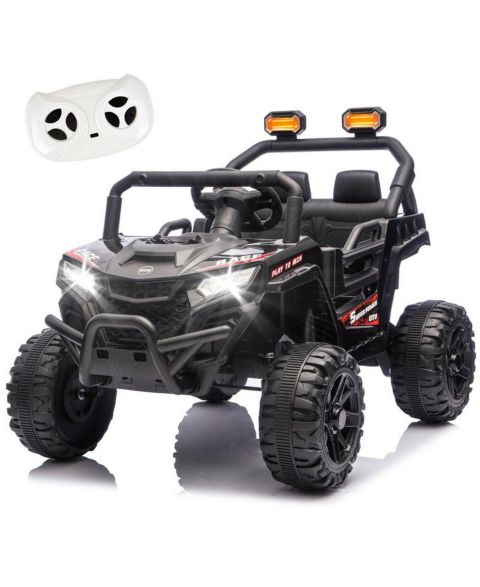 Детская игрушка YOBTOP 12V 2WD Ride-On UTV with 2.4G Parental Remote Control, 4-Wheel Suspension & Anti-Collision Bar, Ages 3-5, цвет: Чёрный