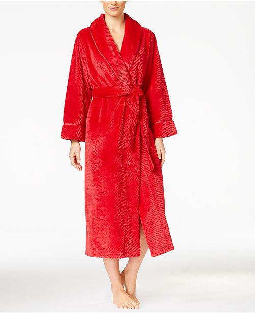 Charter Club Super Soft Textured Long Robe, Created for Macy's Bras