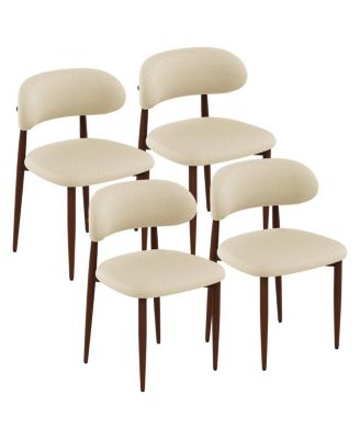  Modern Chenille Dining Chairs, Set of 4