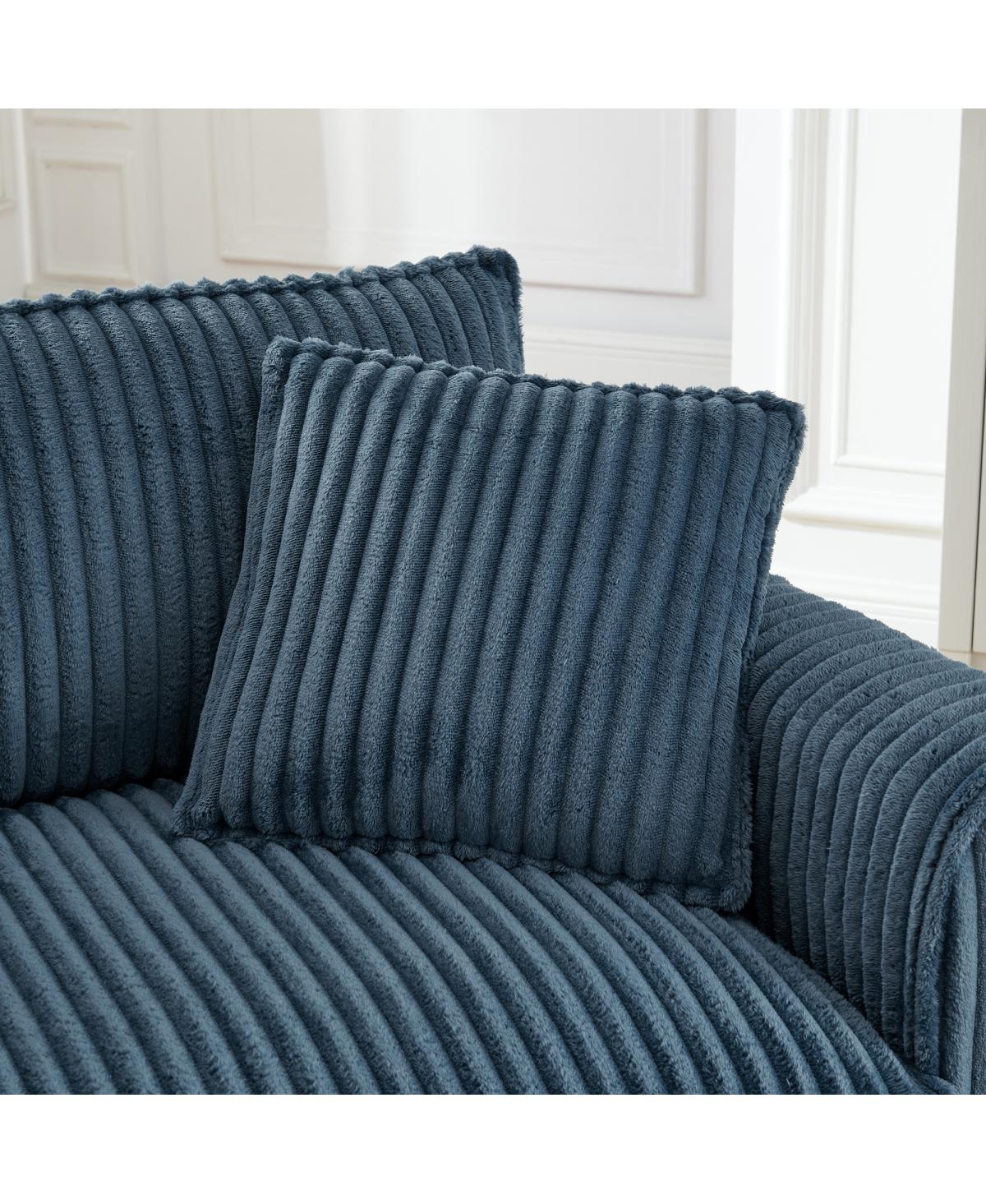 Streamdale Furniture Lazy Single Sofa Chair with Backrest and Cushion