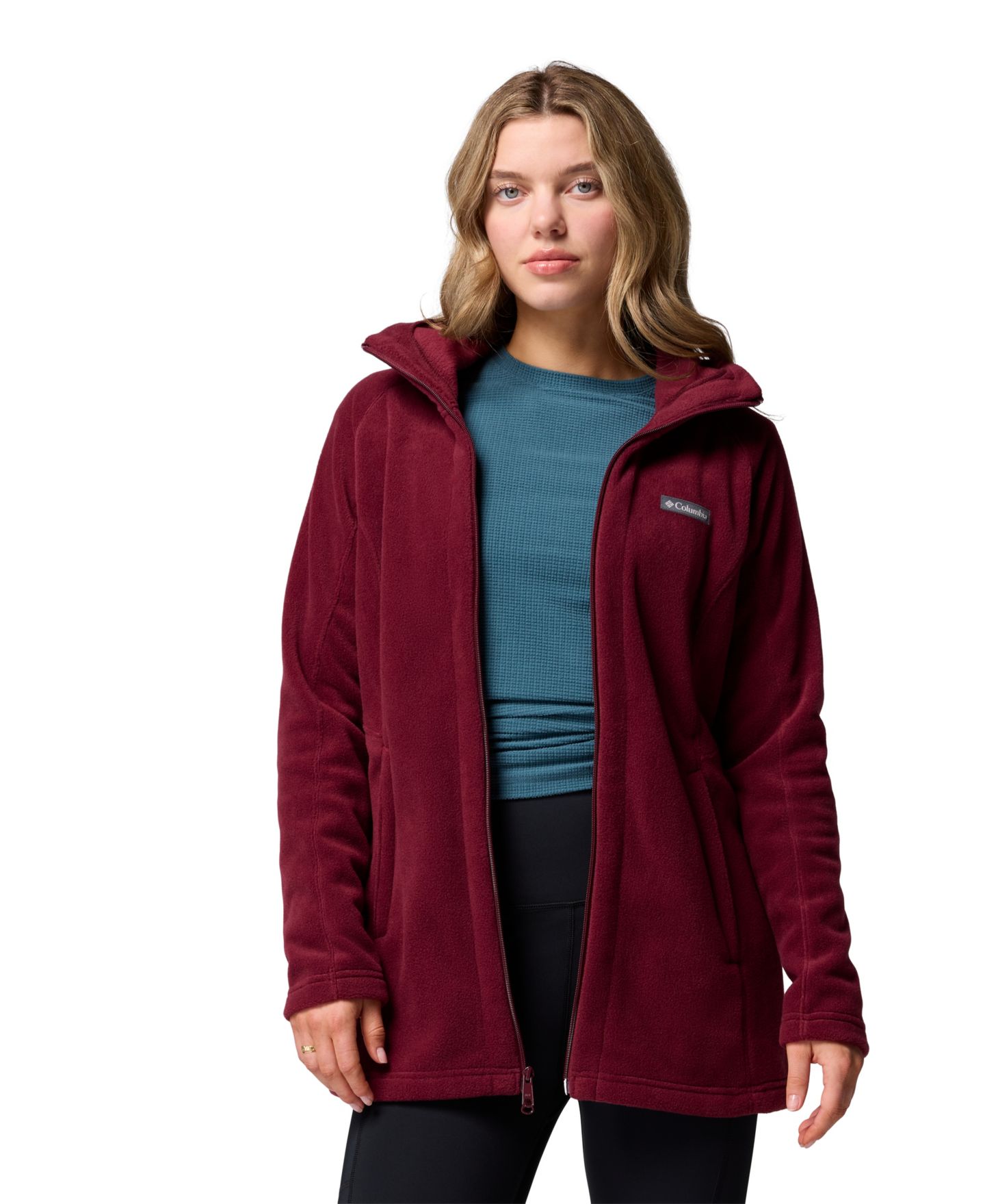 Женское худи Columbia Benton Springs™ II Full Zip Fleece, цвет: Чёрный — фото 8