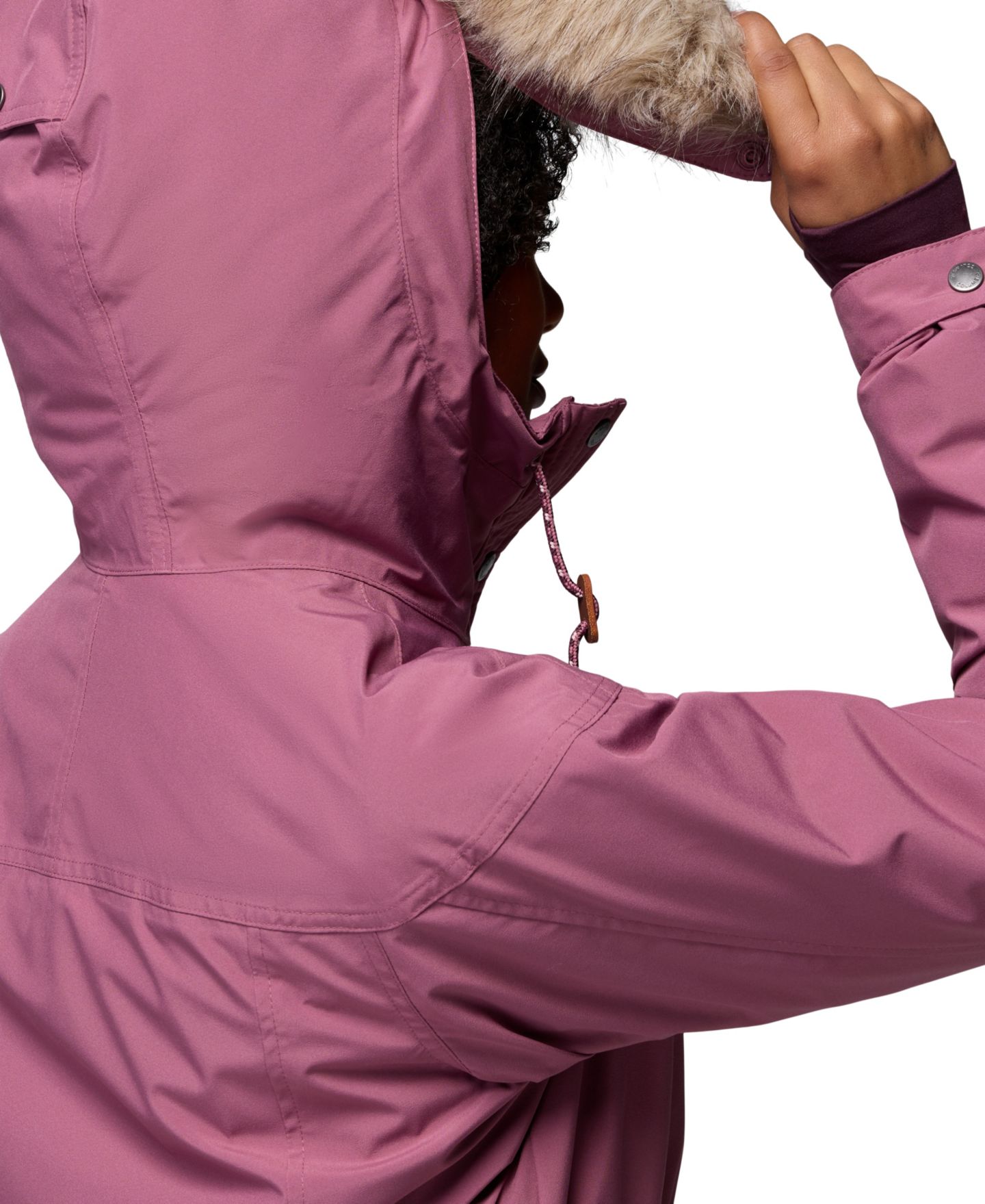Женская куртка Columbia Payton Pass™ II Interchange Insulated Hooded Puffer, цвет: Состаренный розовато-лиловый — фото 10