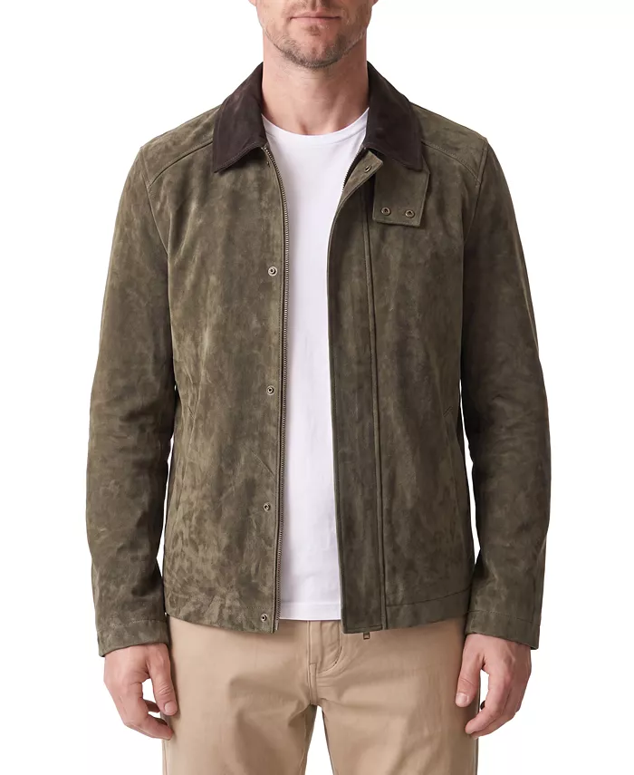 Men's Genuine Suede Stable Ranch Regular-Fit Jacket