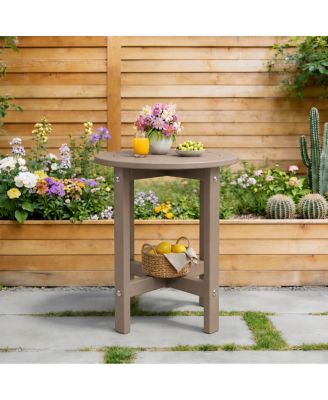 Antique HDPE Outdoor Patio Side Table