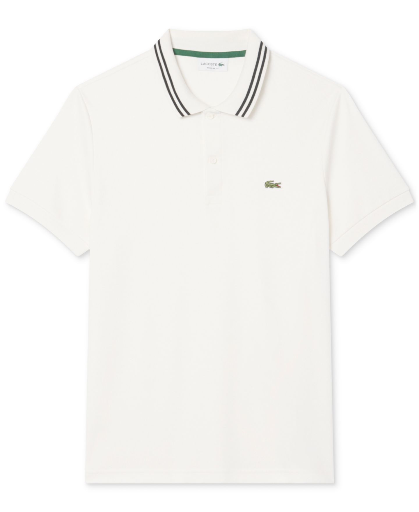 Мужское поло Lacoste Pima Regular-Fit Cotton Polo Shirt, цвет: Flour — фото 4