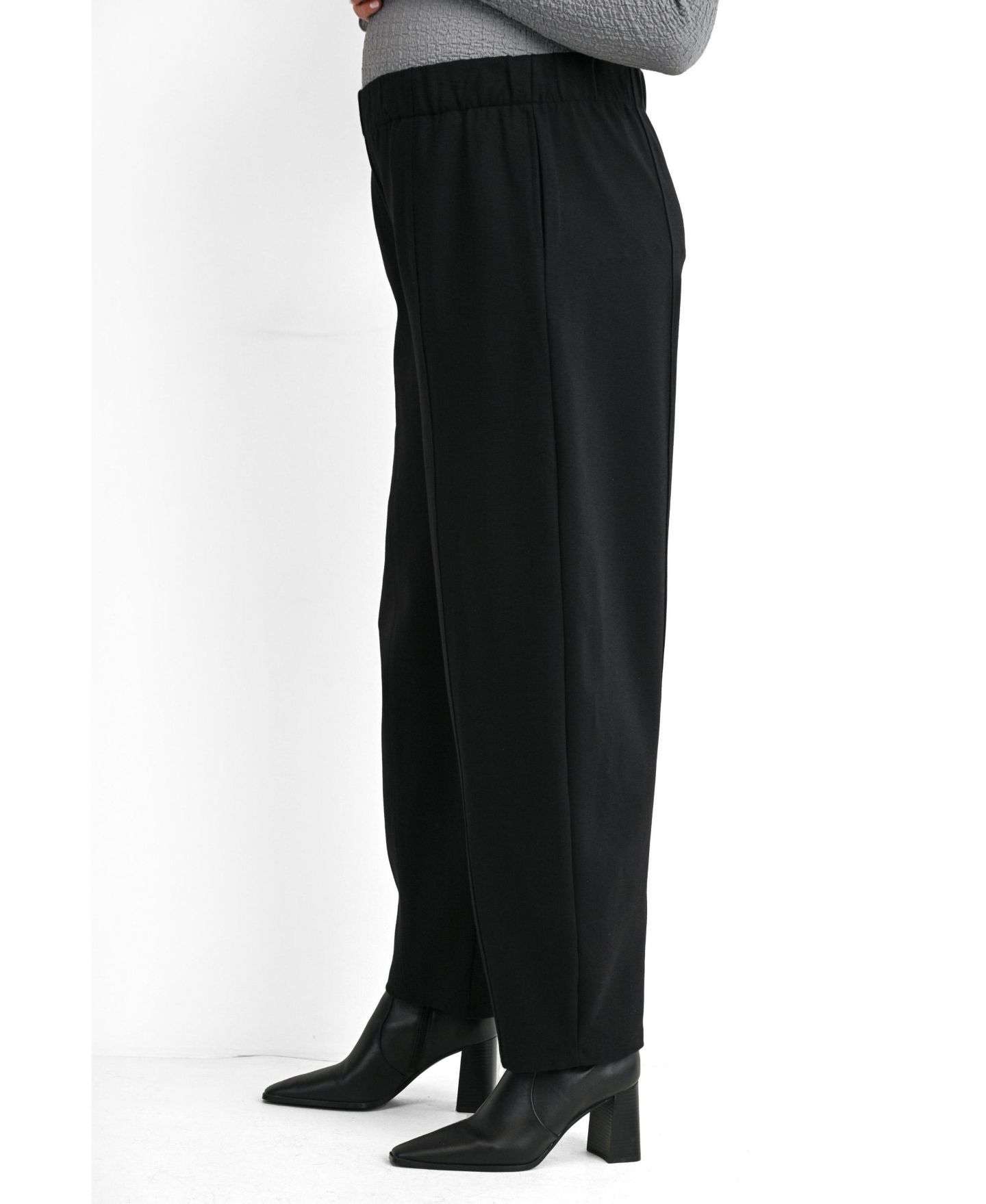 Женские брюки Hello Miz Maternity Pull-On Barrel-Leg, цвет: Чёрный — фото 3