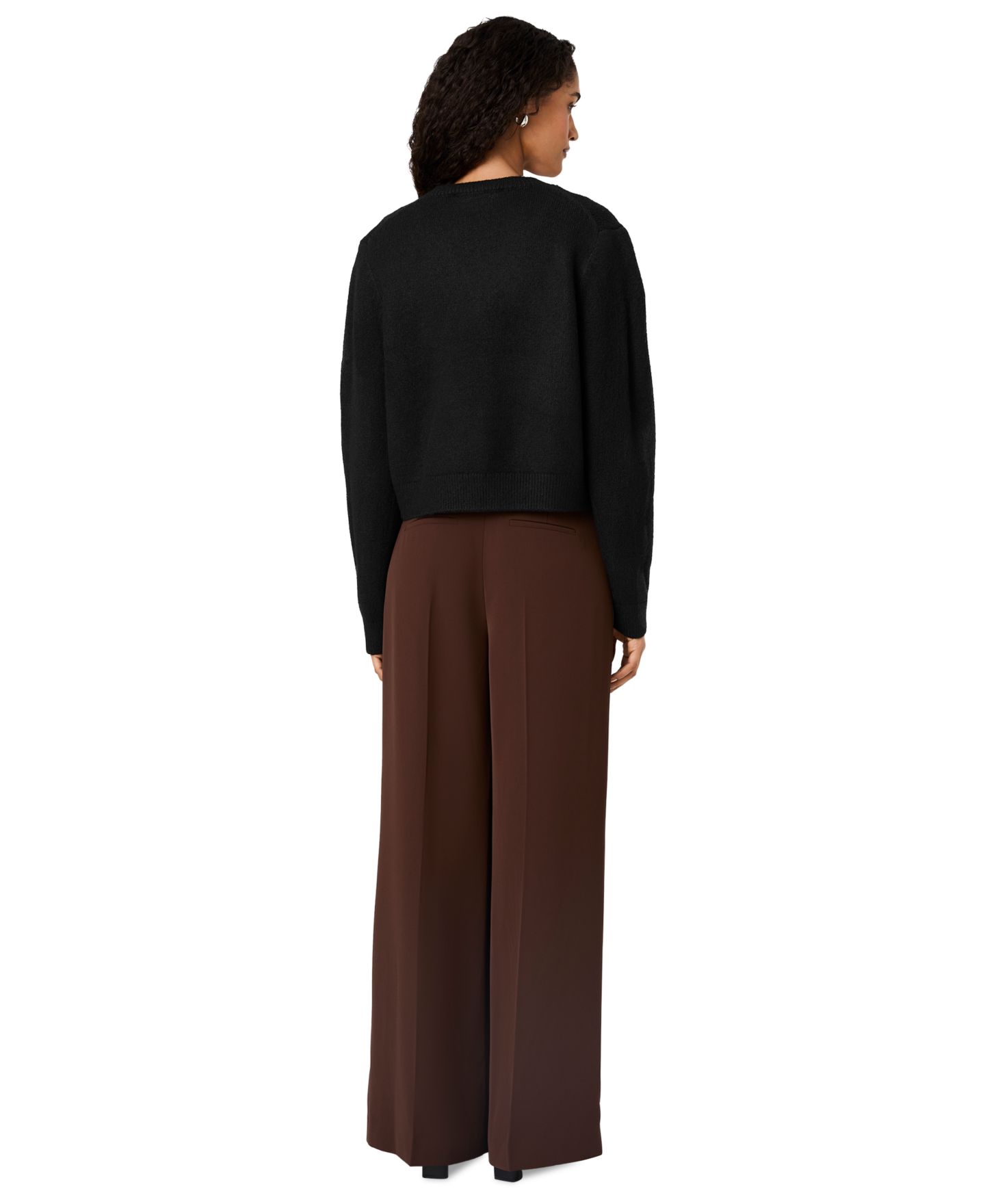 Женский свитер French Connection Suzie Oversized V-Neck Pullover, цвет: Чёрный — фото 6