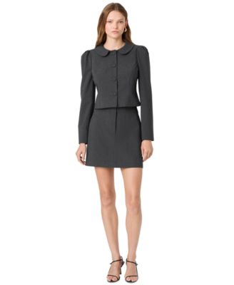 Women's Tavi Cropped Ruched-Sleeve Jacket