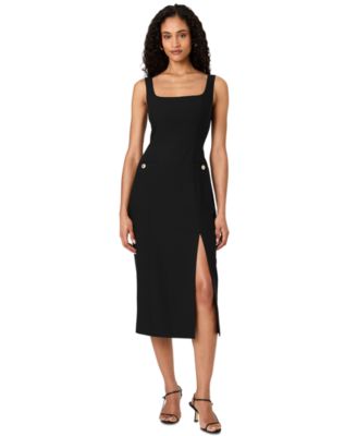 Women's Kai Midi Sheath Front Slit Dress