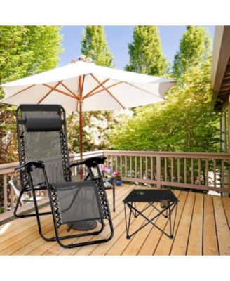 Portable Folding Camp Table, Ultralight 2lb Mini Square Table with 600D Oxford Top, 2 Cup Holders for Picnic Travel