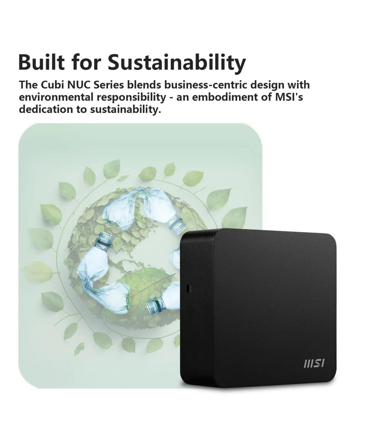 Msi Cubi Nuc 1M Intel Core 5 120U 8GB DDR5 512GB Ssd Windows 11 Pro
