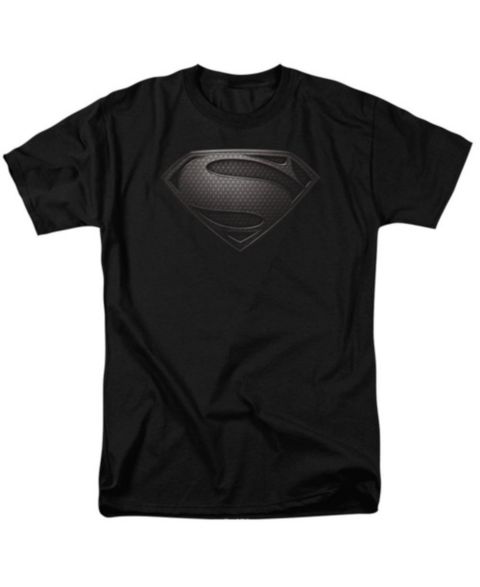 Мужская футболка Superman Man Of Steel Mos Desaturated, цвет: Чёрный