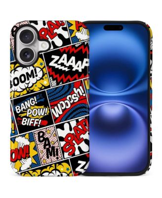 Phone Case Compatible with Apple iPhone, 2-Layer Durable, Comic Blast Mix