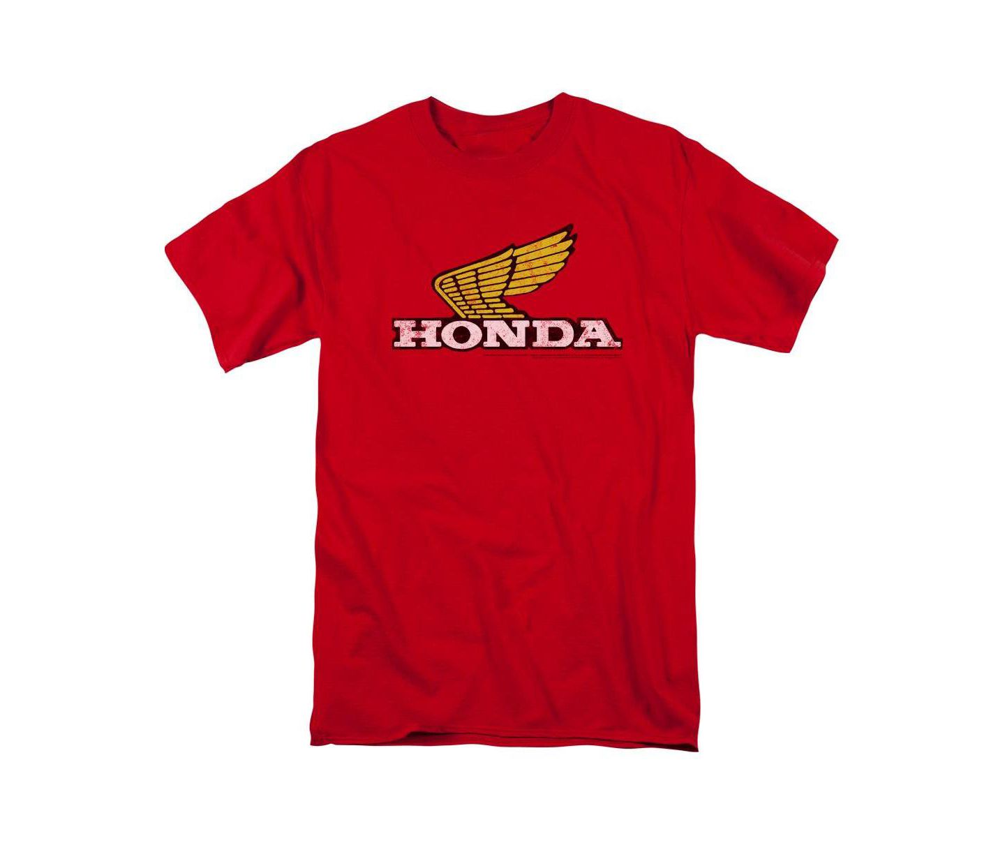 Мужская футболка Honda Yellow Wing Logo, цвет: Красный — фото 1