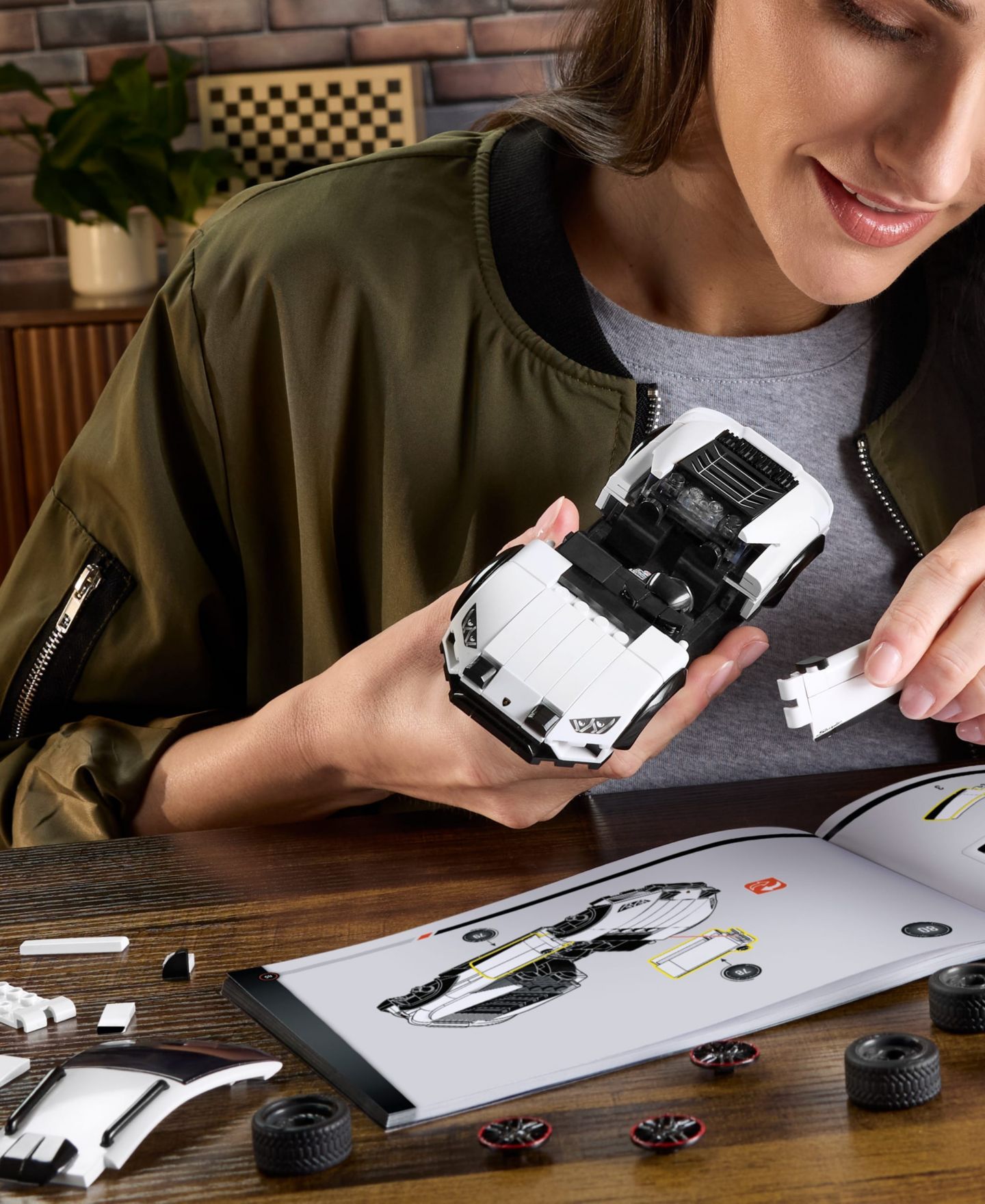 Конструктор Mattel Brick Shop Hot Wheels Lamborghini Huracán Sterrato, 268 деталей — фото 2