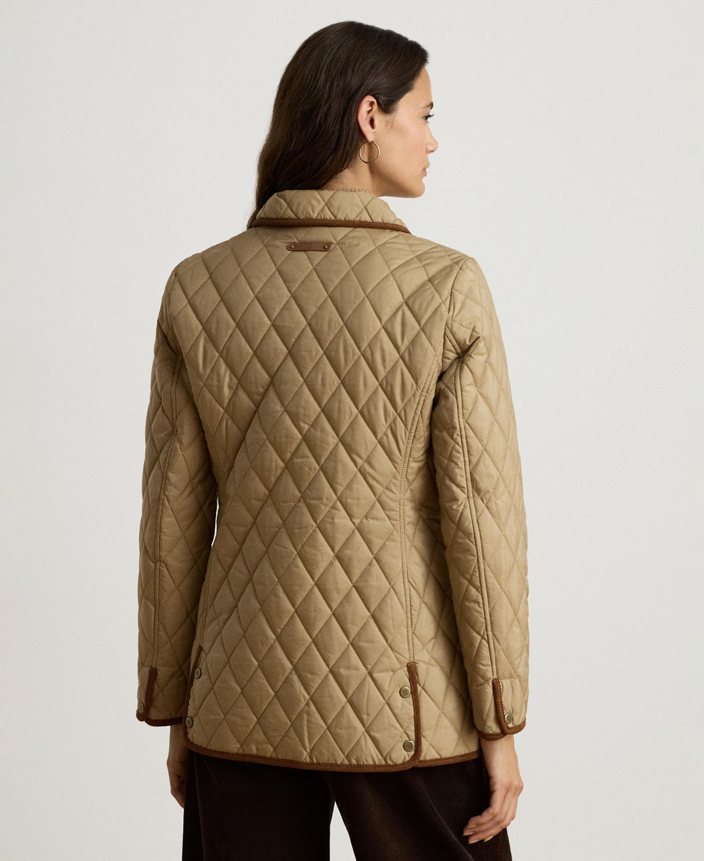 Женская куртка Lauren Ralph Lauren Crested Quilted, цвет: Рыжевато-коричневый — фото 5