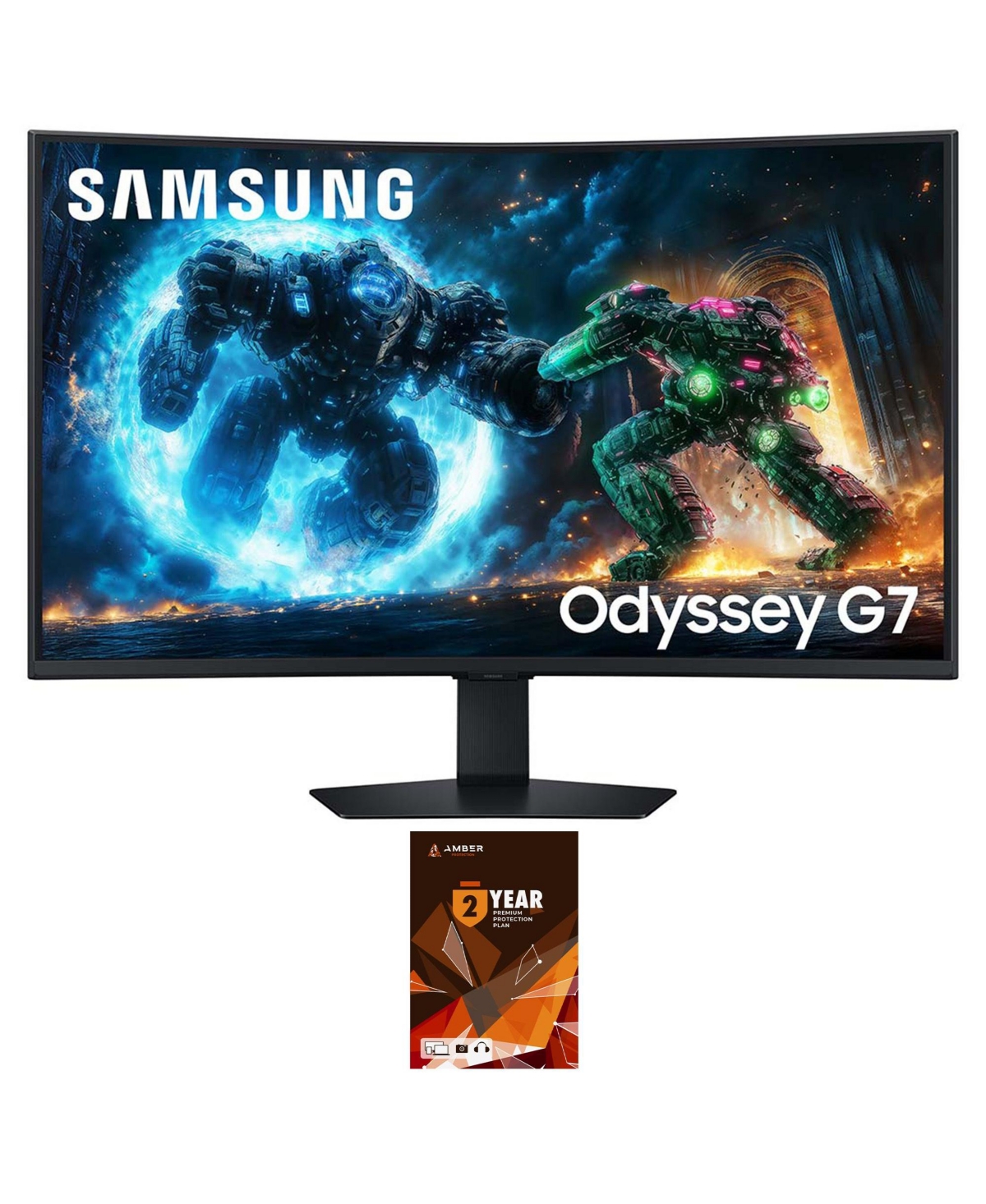 Samsung Odyssey G7 LS37FG75DENXZA 37" 4K Uhd Va Curved Gaming Monitor, 165Hz