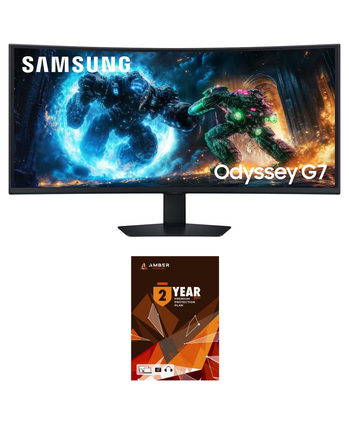 Samsung 40" Odyssey G7 G75 Wuhd Va Curved Computer Monitor, 180Hz