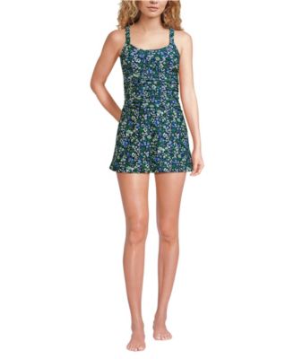 Women's Essential Tie Back Ruched Dresskini Scoop Neck Top