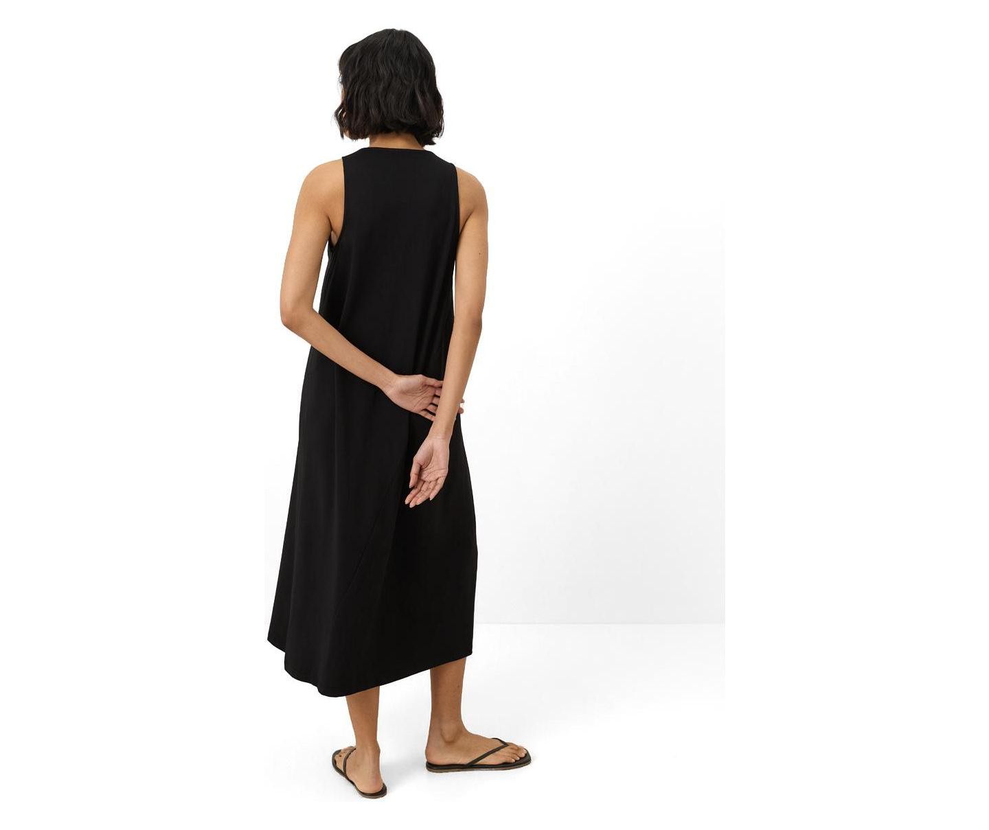 Женское платье Pact Fit and Flare Asymmetrical Dress Made with Organic Cotton, цвет: Чёрный — фото 2