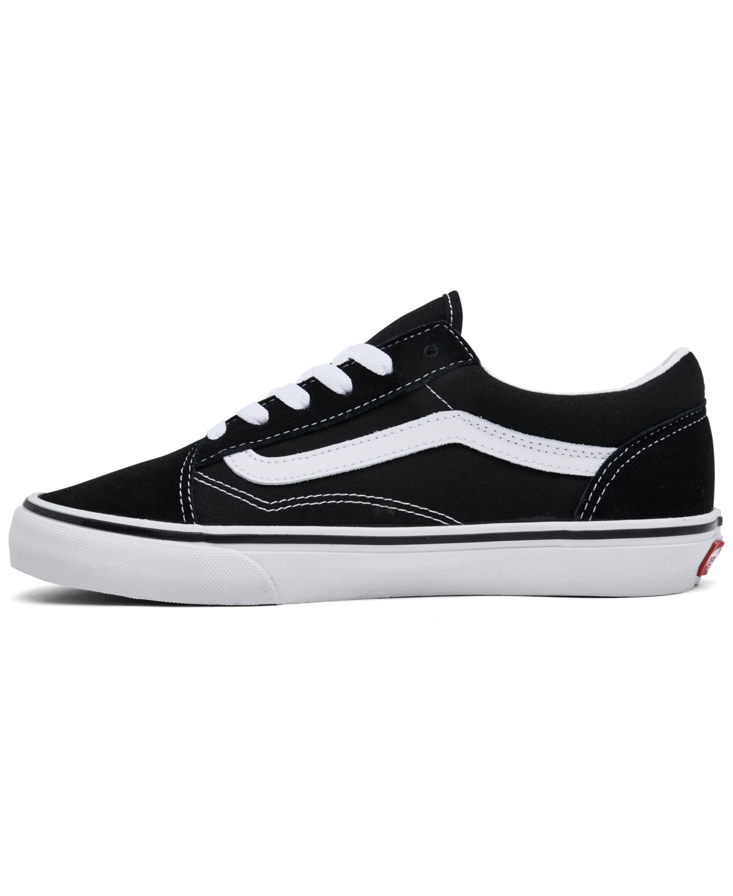 Детские кроссовки Vans Old Skool Lifestyle, цвет: Белый / Чёрный — фото 3