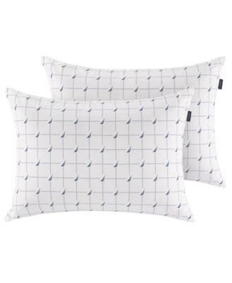 2-Pack Printed J-Class Motif Pillow Set, Standard/Queen