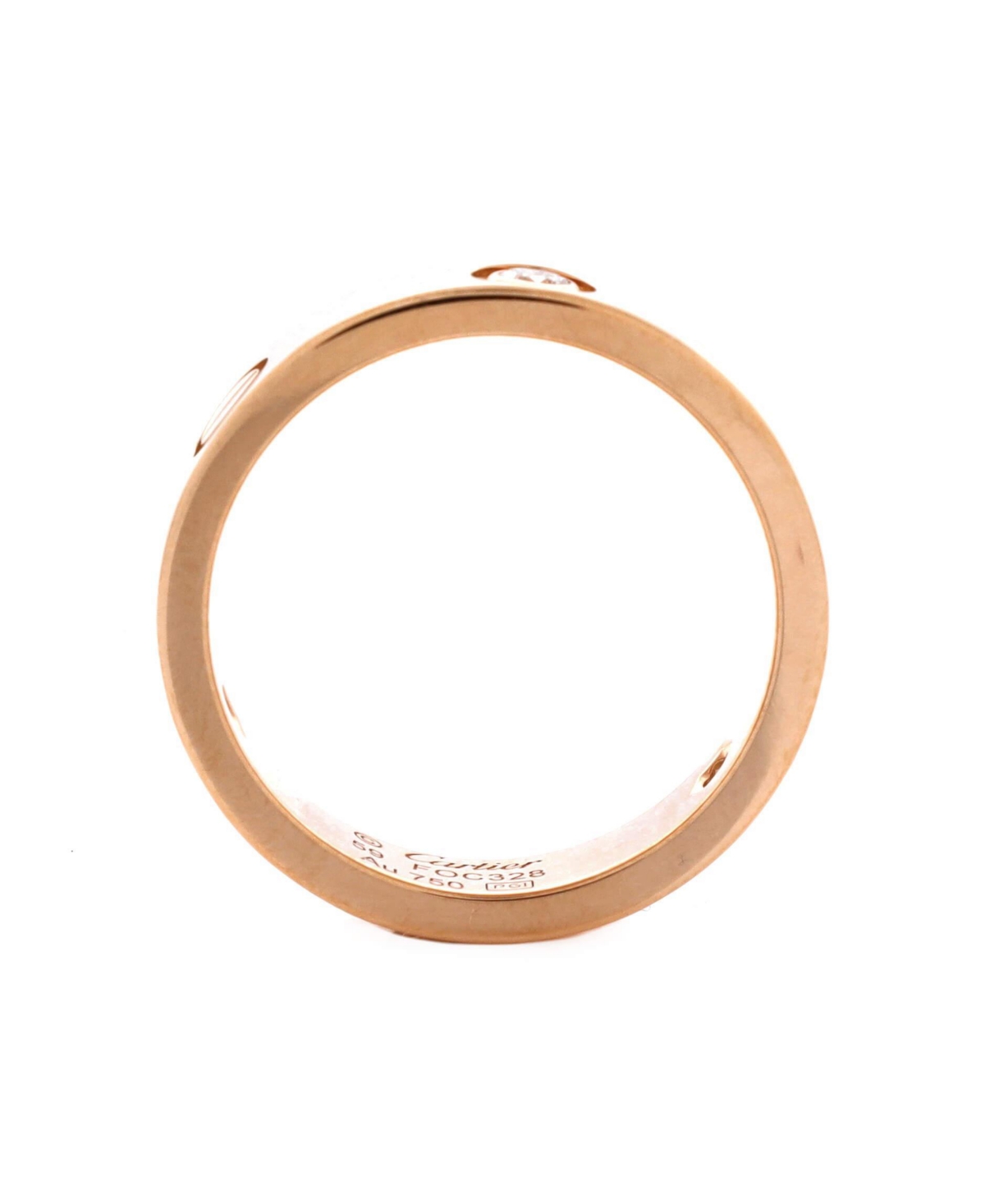 Pre-Owned Cartier Love 3 Diamonds Band Ring