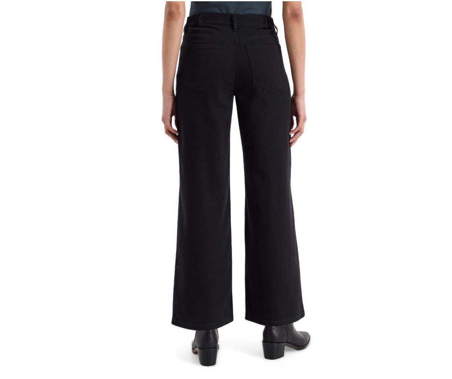 Женские брюки Pact All-Day Twill Wide-Leg, цвет: Чёрный — фото 2