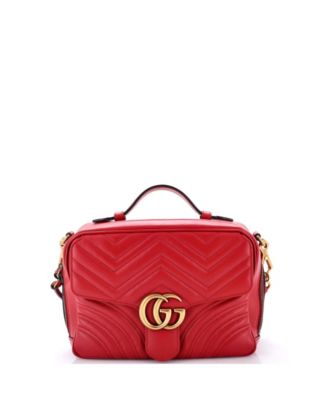 Small GG Marmont Zip Around Camera Bag Matelasse Leather