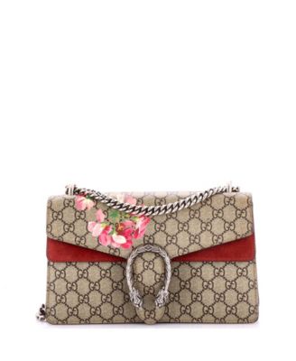 Small Dionysus Bag Blooms Print GG Coated Canvas