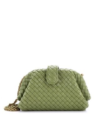 Medium Lauren 1980 Clutch with Chain Intrecciato Nappa