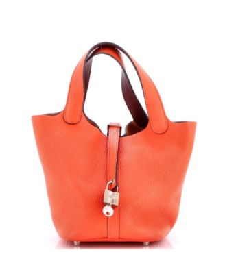 Pre-Owned Hermes PM Eclat Picotin Lock Bag Clemence