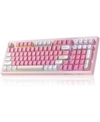 K99 Wireless Gaming Keyboard, Bluetooth Creamy Typewriter Keyboard, Full Size RGB Backlit with Number Pad