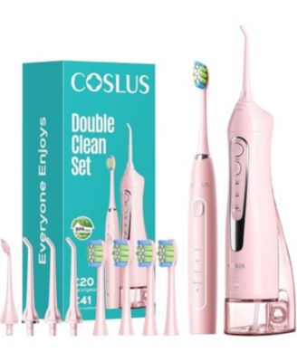 C20 and C41: 2-in-1 Portable Water Flosser and Electric Toothbrush. For teeth, braces, gums, BPA-free