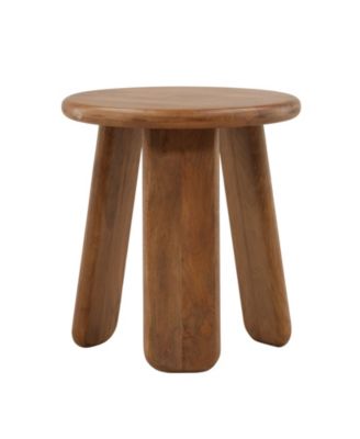 Winslow Mango Wood Round Side Table