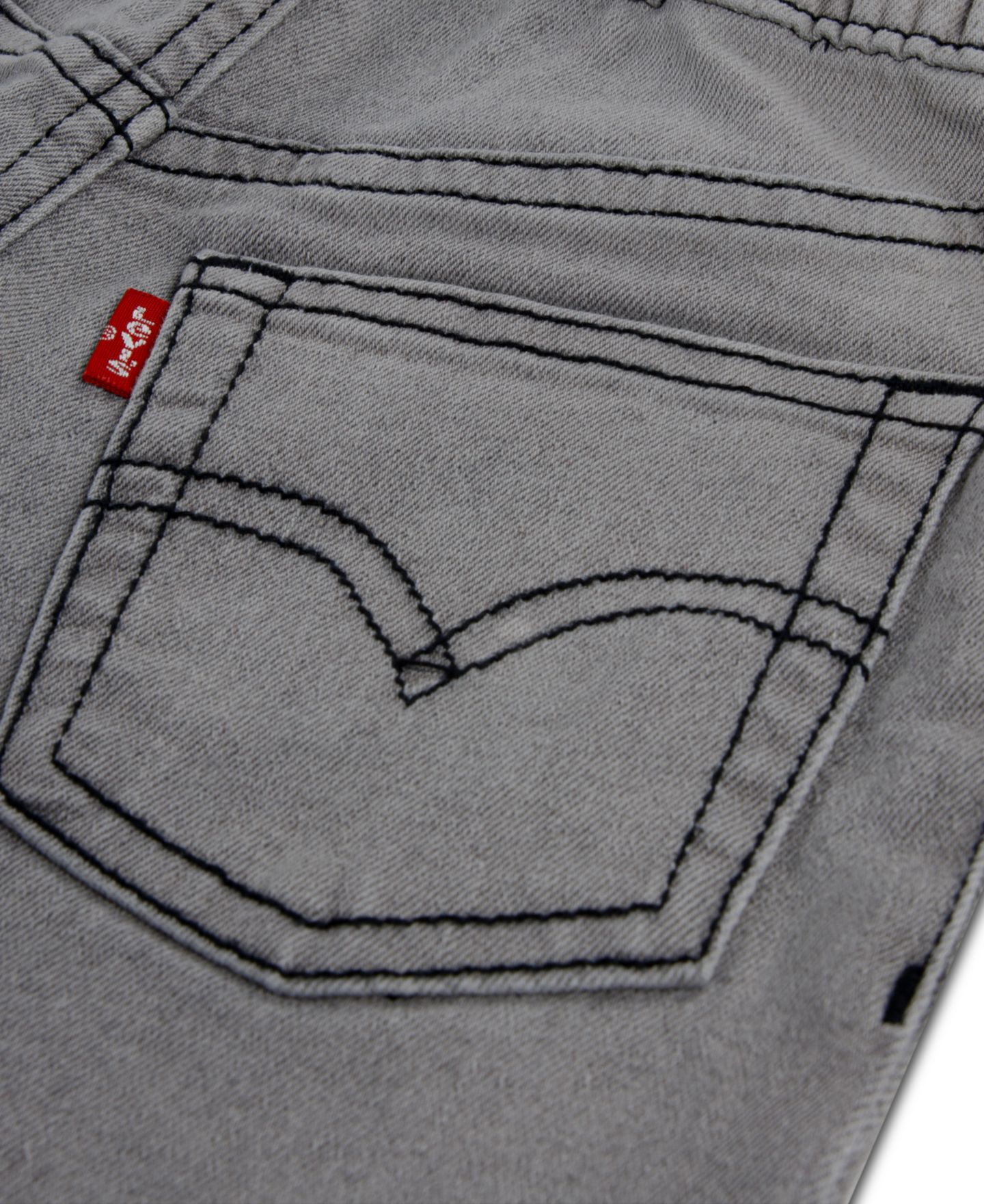 Детский комплект Levi's для малыша: топ с принтом и широкие джинсы, 2 предмета, цвет: Levi's Egret — фото 4