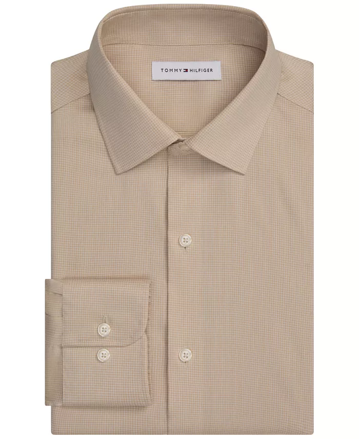 Men's Athletic-Fit Performance Check Dress Shirt - thumbnail 4