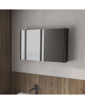McNary medicine cabinet with included mirrors and 2 doors
