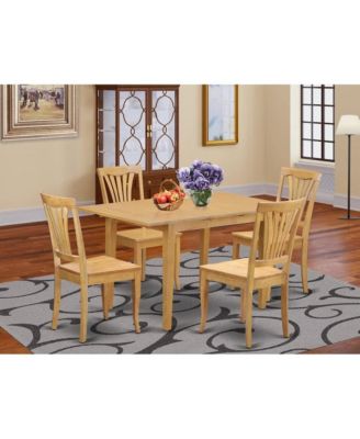 5 Piece Table and chair set - Dining Table for small spaces and 4 Dining Chairs