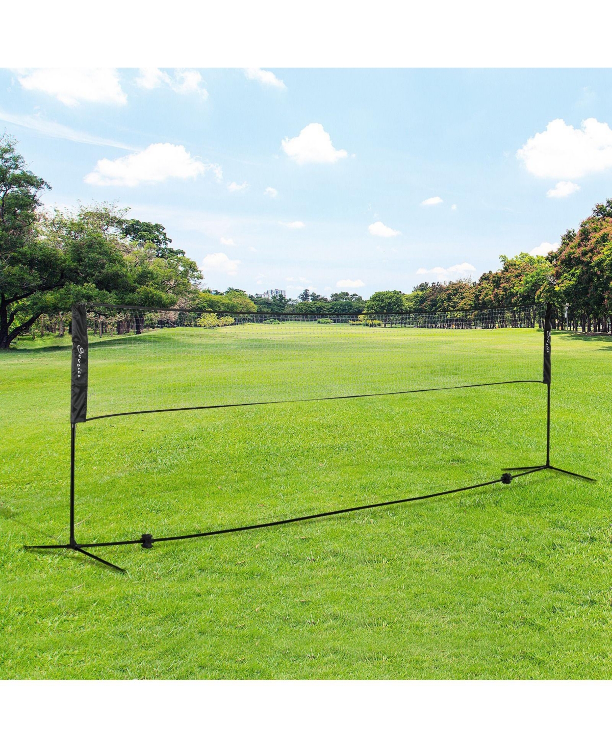 Zeny Adjustable Outdoor Game Set with Net for Badminton, Volleyball, Pickleball, Beach and Driveway Fun
