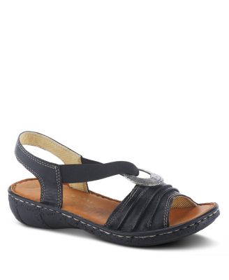 Women's Karmel Wedge Sandal with Leather Upper