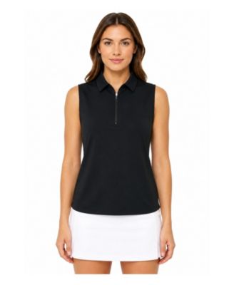 Women's Sleeveless Semi-Fitted Golf Polo