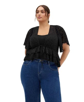 Plus Size Lily Dressy Lace Top