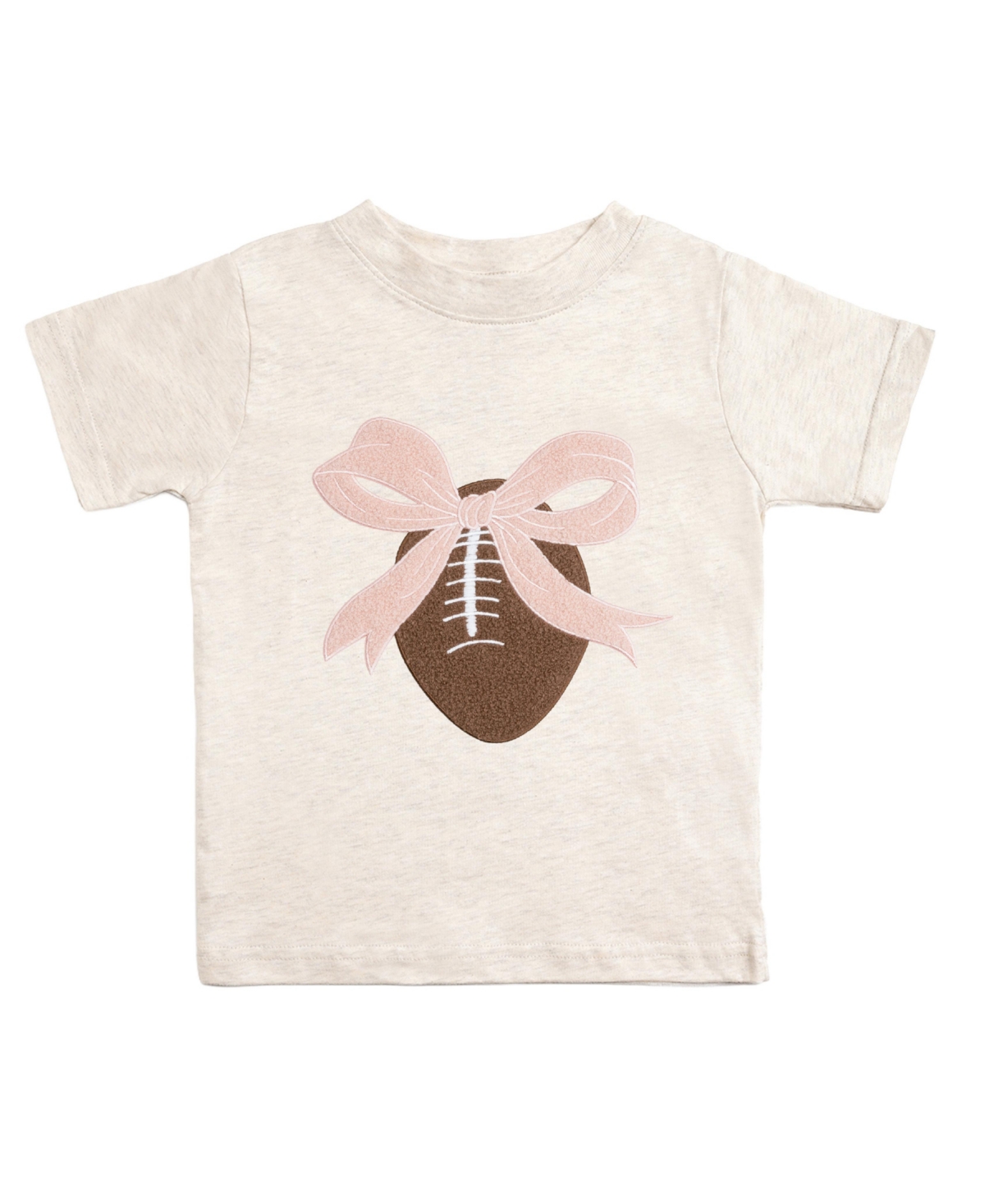 Sweet Wink Little and Big Girls Coquette Football Patch Short Sleeve T-Shirt