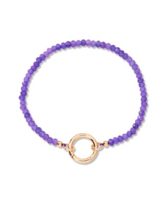 Gold-Plated Natalie Birthstone Charm Bracelet